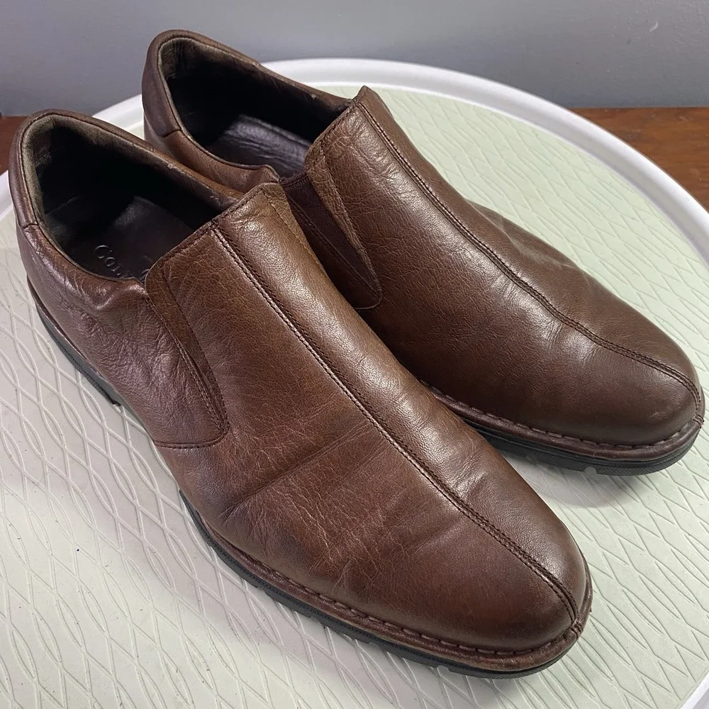 Cole Haan Air Mens Sz.10M Dress Shoes Slip-On Brown‎ Leather Loafers.Wedding